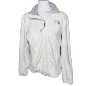 The North Face Osito womens fleece jacket M Medium white gray